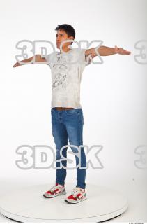 Whole body tshirt jeans  t pose reference 0002